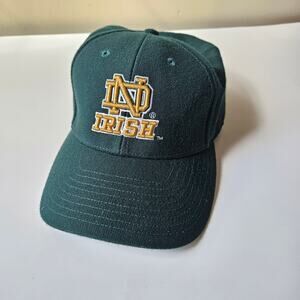 Vintage Notre Dame Wool Blend Baseball Embroidered Adjustable Strapback